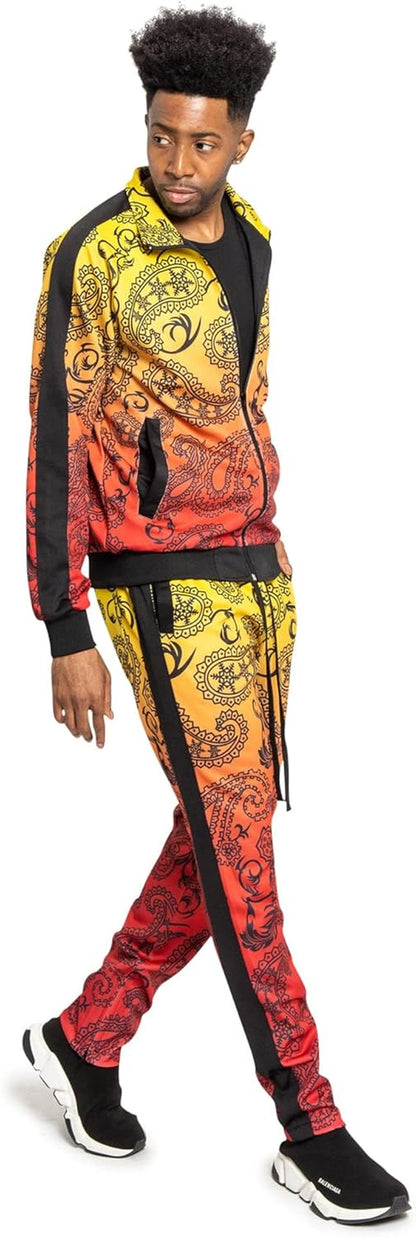 Men'S Various Pattern Tracksuit Sets