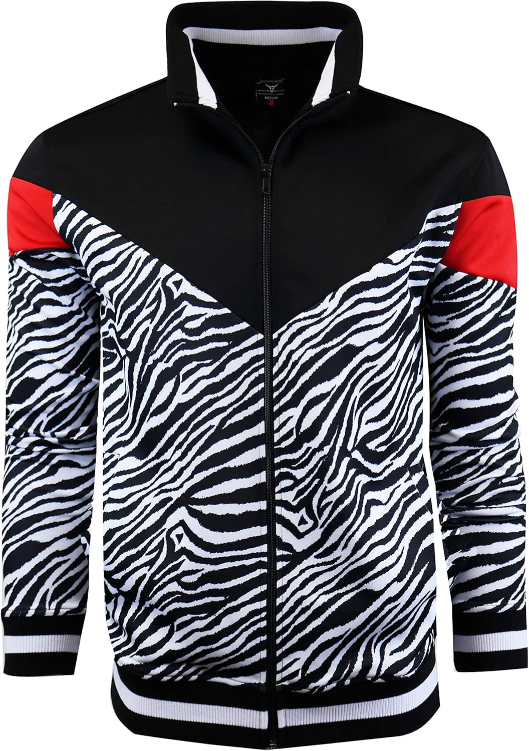 Mens Urban Hip Hop Premium Track Jacket - Slim Fit Side Taping Sportswear Urbanwear Streetwear Fashion Top