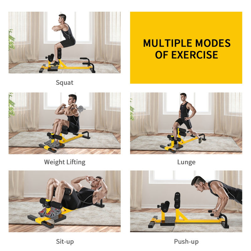 3-In-1 Sissy Squat Ab Workout Home Gym Sit-Up Machine