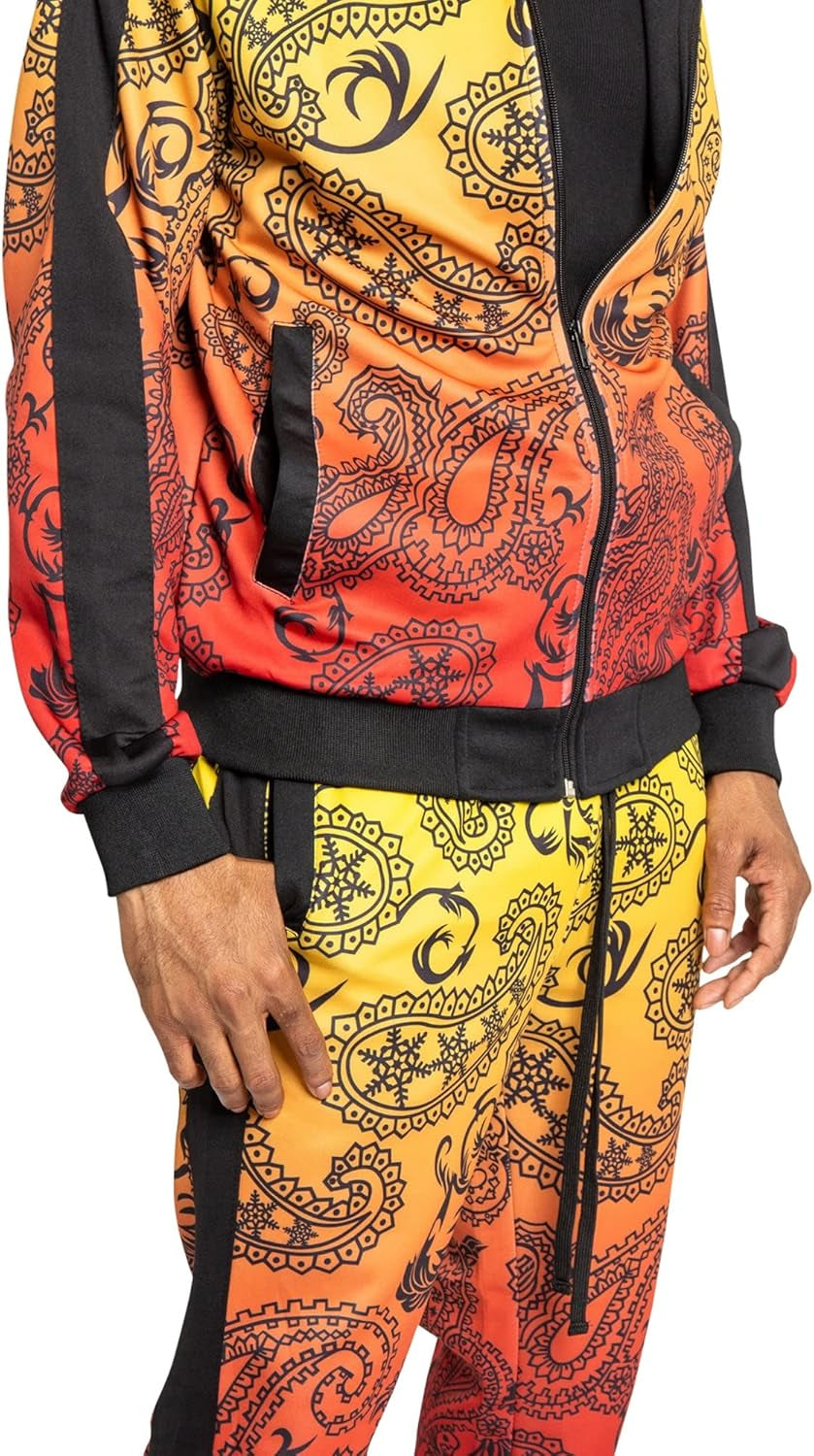 Men'S Various Pattern Tracksuit Sets