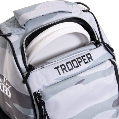 Trooper Disc Golf Bag | Large Frisbee Bags with 18+ Discs Capacity | Lightweight & Durable Backpack | Great Gifts or Disc Golf Accessories for Men | Ideal for Beginners & Pro Players